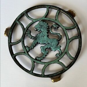 Green Lion Art Dining Wall Decor